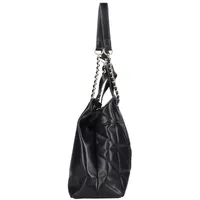 Rieker Damen Henkeltasche gesteppt Handtasche Kette H1610, Farbe:Schwarz - Schwarz