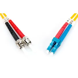 Digitus LWL Patchkabel, LC ST SM OS2 09/125 - 1 m