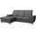 Mirjan24 Ecksofa Crystal, Eckcouch mit Bettkasten und Schlaffunktion, Wellenfeder, L-Form (Farbe: Neve 90, Seite: Links) - Couches, Wohnlandschaften, Ecksofas