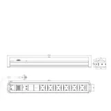 Bachmann Handwerkerleiste 6-fach 2m 300.012