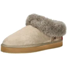 SHEPHERD Hausschuhe Veloursleder Beige 38