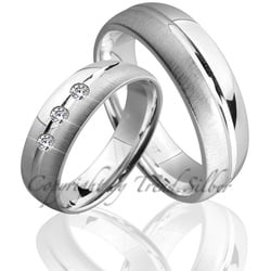 Trauringe123 Trauring Hochzeitsringe Verlobungsringe Trauringe Eheringe Partnerringe aus 925er Silber mit Stein, J84 49