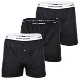 Happy Shorts Herren Web-Boxershorts 3er Pack