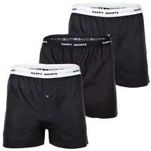 Happy Shorts Herren Web-Boxershorts 3er Pack