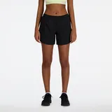 New Balance Sport Essentials 5" Damen Shorts Schwarz XS