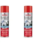 NIGRIN Bremsenreiniger, Motor-Teilereiniger, 500 ml Sprühdose, zur Entfettung von Bremsen-, Motor- und Maschinenteilen, 1 Stück, weiß (Packung mit 2)