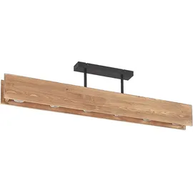 LINDBY Malwin 6-flg. 100 cm Holz dunkel