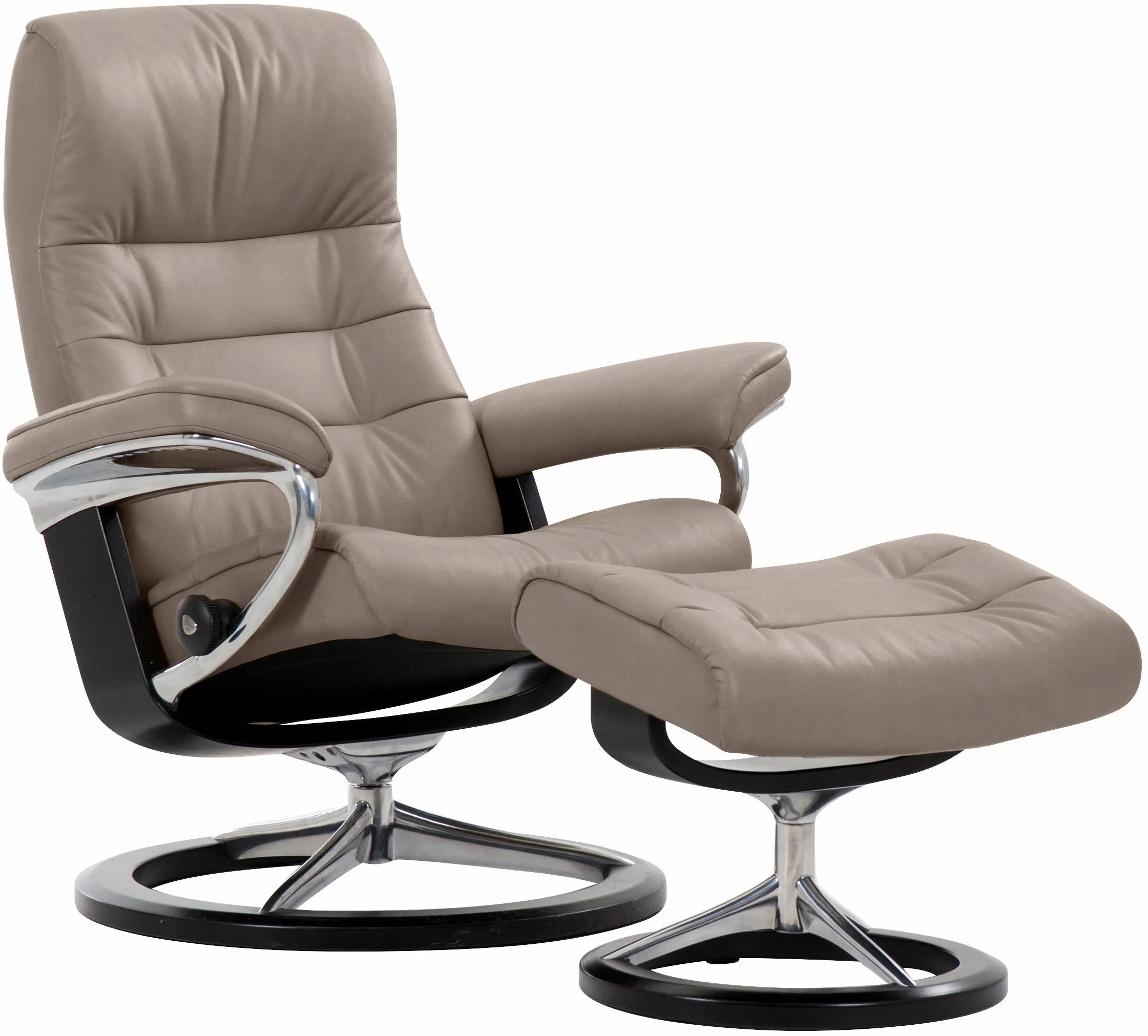 Stressless® Relaxsessel »Opal«, (Set, Relaxsessel mit Hocker), mit Hocker, mit Signature Base, Größe S, mit Schlaffunktion Stressless® mole