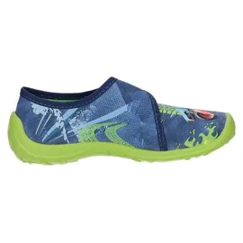 Fischer Markenschuh Hausschuh Blau 33