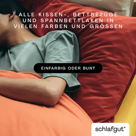 schlafgut Kissenbezug Woven Satin 80 x 80 cm Beige