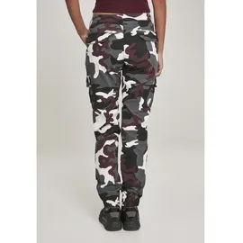 URBAN CLASSICS Waist Cargohose Bordeaux Camouflage 27