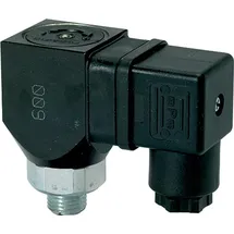 Riegler Druckschalter, Wechselkontakt drehbar, Stahl verzinkt, G 1/8, 1-10 bar