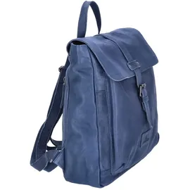 The Skandinavian Brand Damen Leder Rucksack Blue
