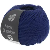Lana Grossa Merino Superiore Häkelwolle, 180 m blau