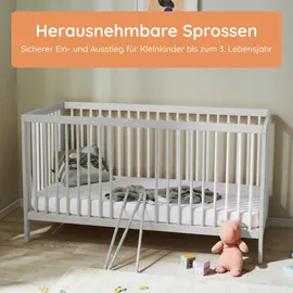 Kids Collective Gitterbett Grau 60 x 120 cm