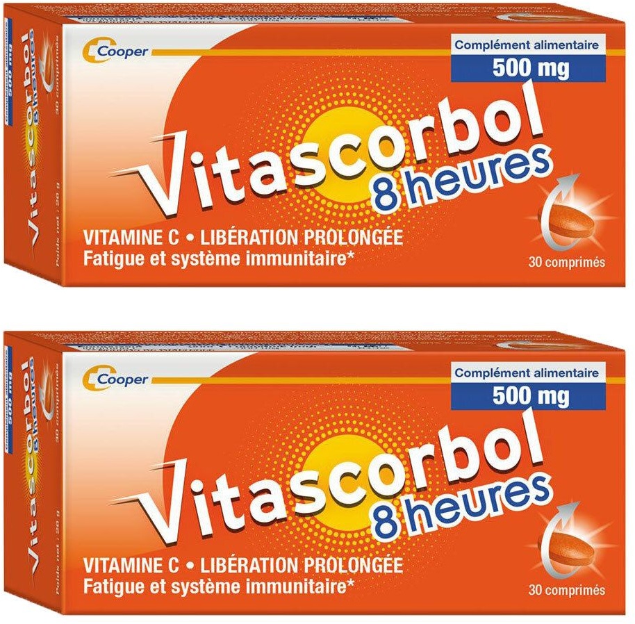 COOPER Vitascorbol 8 heures 500 mg 2x30 pc(s) comprimé(s)