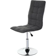 Mendler 2er-Set Esszimmerstuhl HWC-C41, Stuhl Küchenstuhl, höhenverstellbar drehbar, Stoff/Textil FSC® ~ grau