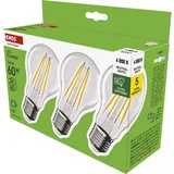 EMOS LED Lampe Filament A60 A CLASS, E27 Sockel, Helligkeit 806 lm, Neutralweiß (3Stk.)