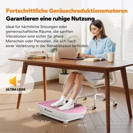 Merach Vibrationsplatte Rosa
