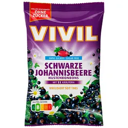 VIVIL® Schwarze Johannisbeere ohne Zucker Bonbons 120,0 g