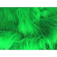 Hochflor Fun Kunstpelz Gewebematerial - Smaragdgrün - Smaragd-grün, 1Mtr - 150cm x 100cm