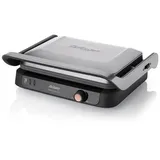 Arzum Tostçu Delux 1800W, Sandwichmaker, Antihaft-Gusseisenplatte in Granitoptik, Edelstahl