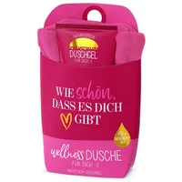 La Vida Wellness-Dusche Geschenkset Duschgel+Baumwoll-Handtuch, Serie-Mädels (wIE SCHÖN; DASS