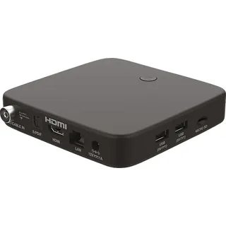 Strong SRT 423 - 3 IN 1 SMART TV BOX mit T2/ C Tuner Smart Box (DVB-T2 HD, DVB-C, DVB-C2, Schwarz)