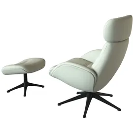 flexlux Relaxsessel FLEXLUX 90 x 107 x 89 cm Weiß mit verstellbarem Rücken- und Kopfteil