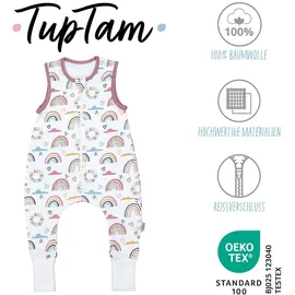 TupTam Baby Schlafsack TupTam Regenbogen Herz Wolken 68/74