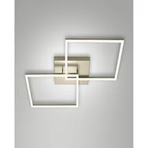 Fabas Luce Bard 2-flammig 65x65 cm Gold edelmatt