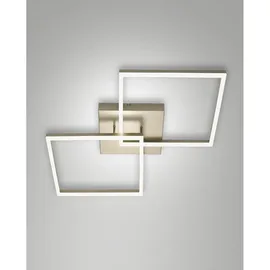 Fabas Luce Bard 2-flammig 65x65 cm Gold edelmatt