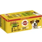 PEDIGREE Portionsbeutel Megapack mit 4 Varietäten in Sauce 40 x 100 g