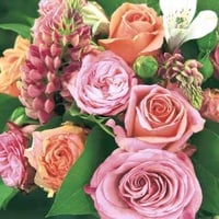 HOME FASHION Magni, Servietten, Servietten 33x33cm Romantic flowers FSC-Mix