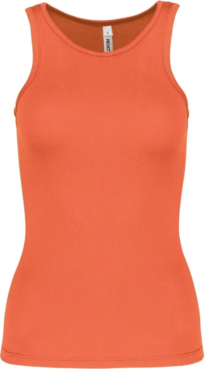 Kariban ProAct Damen Sport Shirt ärmellos Tank Top PA442 fluorescent orange M