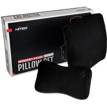 Nitro Concepts Memory Foam Kissen-Set Kissen Schwarz