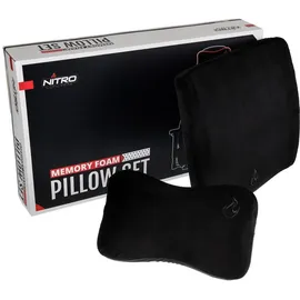 Nitro Concepts Memory Foam Kissen-Set Kissen Schwarz
