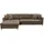 VCM Chaiselongsofa Stoff 2-Sitzer Braun