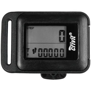 3D-Schrittzähler Aktivitätstracker Pedometer LC-Display 7-Tage-Speicher Schwarz
