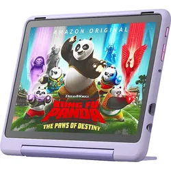AMAZON Fire HD 10 Kids Pro (2023), Tablet, 32 GB, Zoll, Schwarz, mitgelieferte Hülle im Happy Day Design