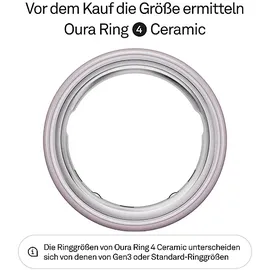 Oura Ring 4 Ceramic, Größe 6, Petal Smart