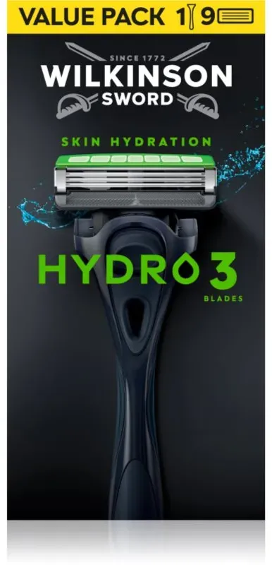 Wilkinson Sword Hydro3 Rasierapparat + Ersatzköpfe 8 Stück