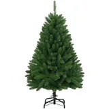 vidaXL Künstlicher Weihnachtsbaum Klappbar mit Ständer Grün 150 cm