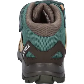 adidas Unisex Kinder Terrex Skychaser Mid Gore-Tex Hiking Kids Shoes, Preloved Teal/Matte Silver/Cardboard, 31 EU