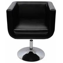 vidaXL Lounge Sessel Kunstleder 63 x 80 x 63 cm Schwarz höhenverstellbar