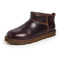 UGG Herren Classic Ultra Mini Leder Regen Fashion Boot, Eisenholz, 10 - 43 EU