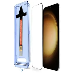 2x 9H Panzerglas für Samsung Galaxy S23 3D KLAR Auto-Dust-Eliminierung echtes Tempered Glass Schutzglas Displayschutz Schutzfolie Screen-Protector