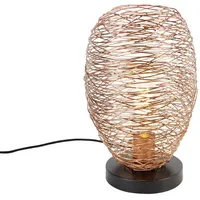 QAZQA Designer-Tischlampe Kupfer 30 cm - Sarella