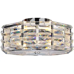Deckenleuchte Lampe Wohnzimmerleuchte Esszimmerleuchte Kristalle Glas D 48,1 cm