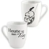 SNOOPY Tasse Snoopy Heute ist dein Tag 0,28 l Mehrfarbig